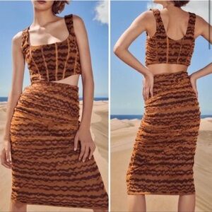 NEW Zara ruched tulle skirt